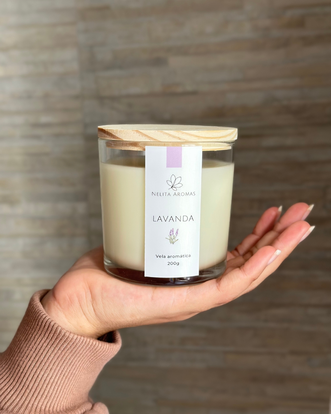 vela aromática lavanda