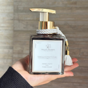sabonete líquido 250ml vanilla e pacthouli coleção sutileza