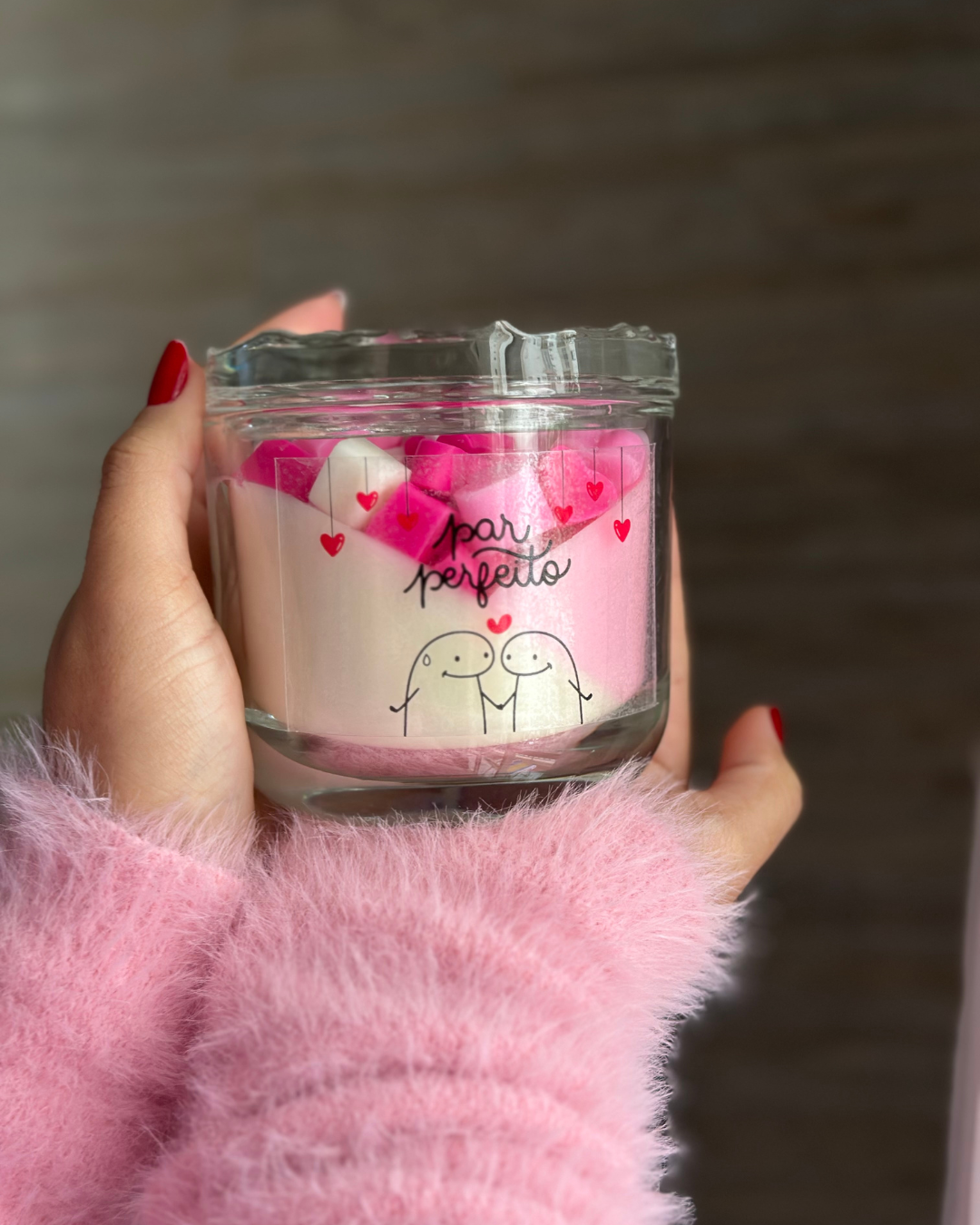 vela aromática lovely 260 gramas edição dia dos namorados